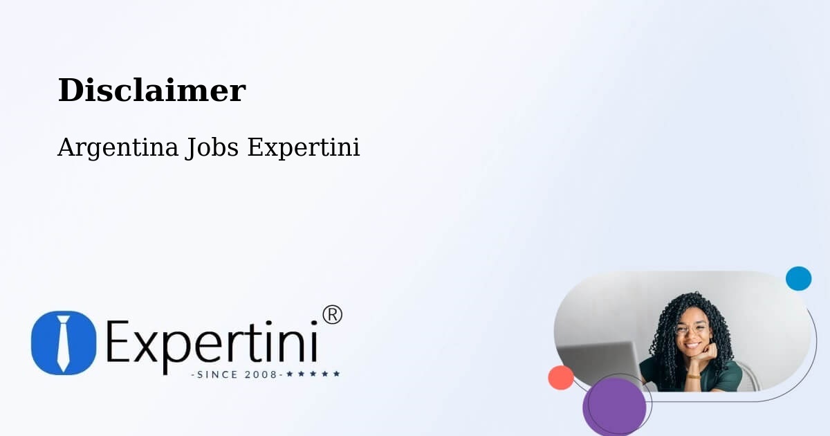 Disclaimer – Departamento De Concepción - Argentina Jobs Expertini